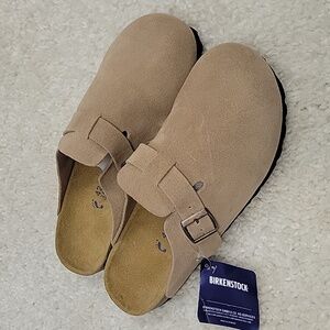 NWT Birkenstock Boston soft footbed suede clog "potato shoes" size 42 L11 M9